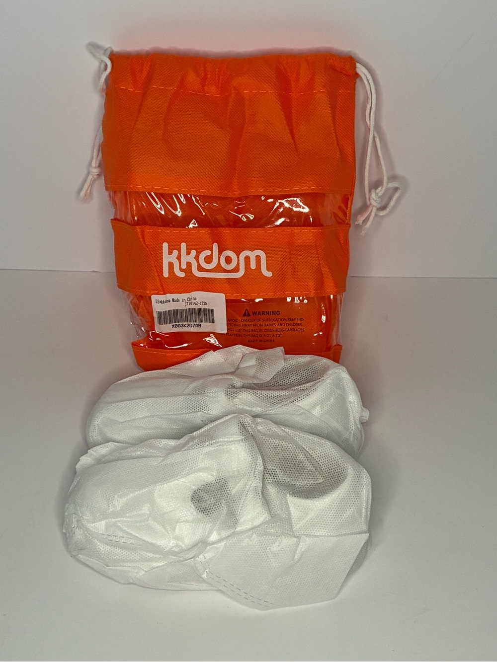 kkdom White Slip-On Baby Shoes Hook & Loop Flower Faux Leather US 8.5/9 EU 25